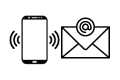 email, phone and WhatsApp